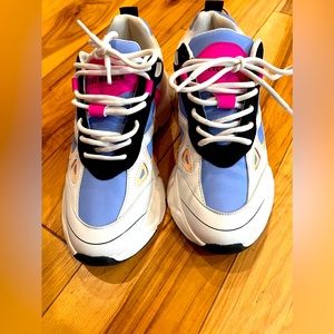 Steve Madden Women's Possession Fashion Sneakers - Purple/blue/pink- Size 8.5